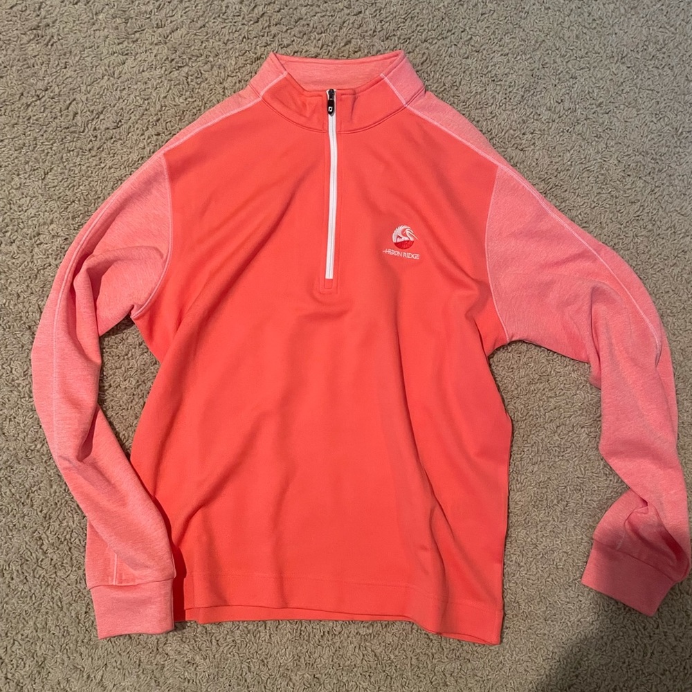 Footjoy half zip, size medium
